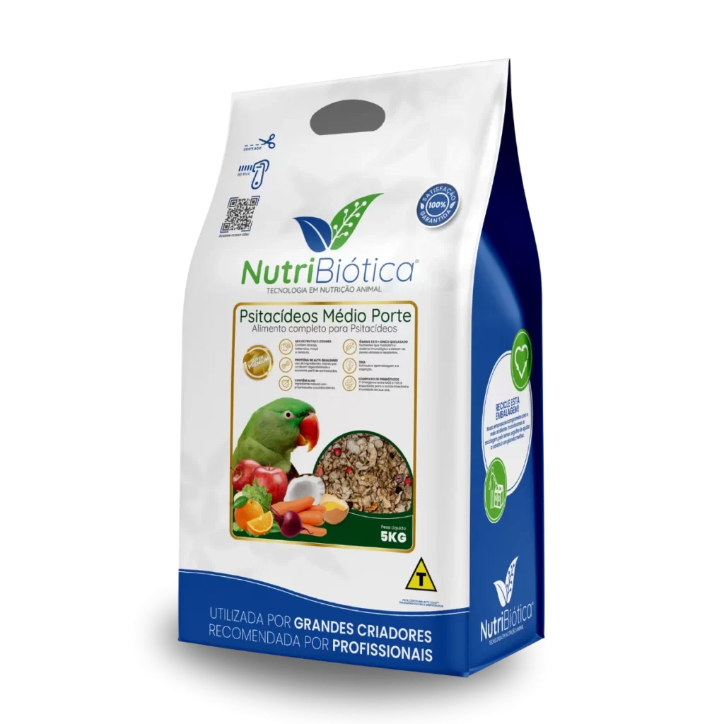 PSITACÍDEOS MÉDIO PORTE  – 5KG